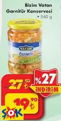 BİZİM VATAN GARNİTÜR KONSERVESİ 560 G